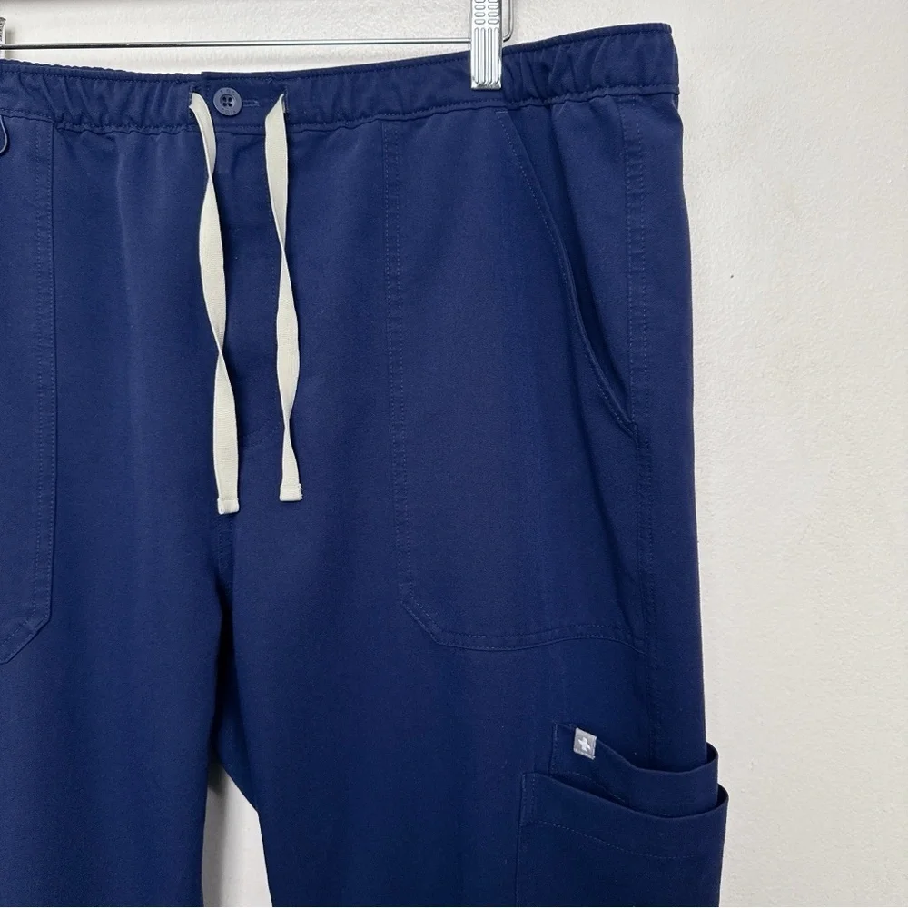 Figs Mens XXL Cairo Cargo Scrub Pants Blue Navy